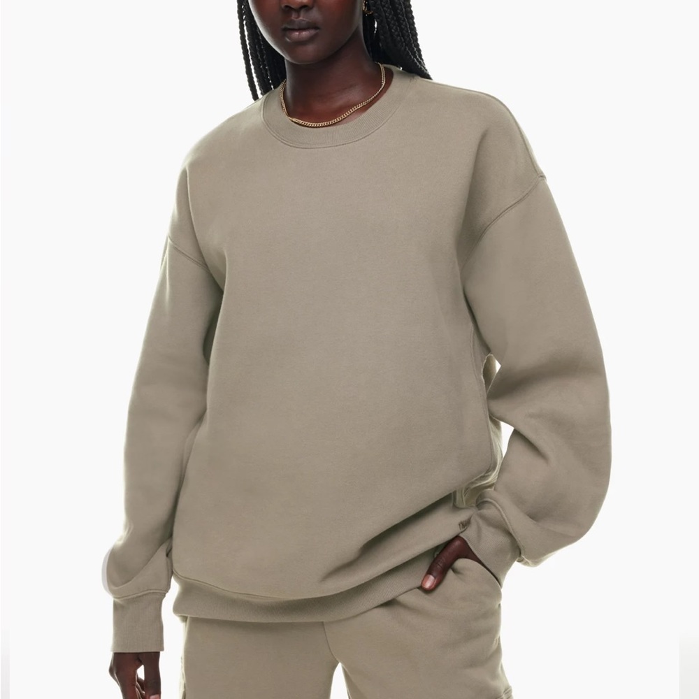 TNA Cozy Fleece Boyfriend Crew Sweatshirt - Picture 6 of 6